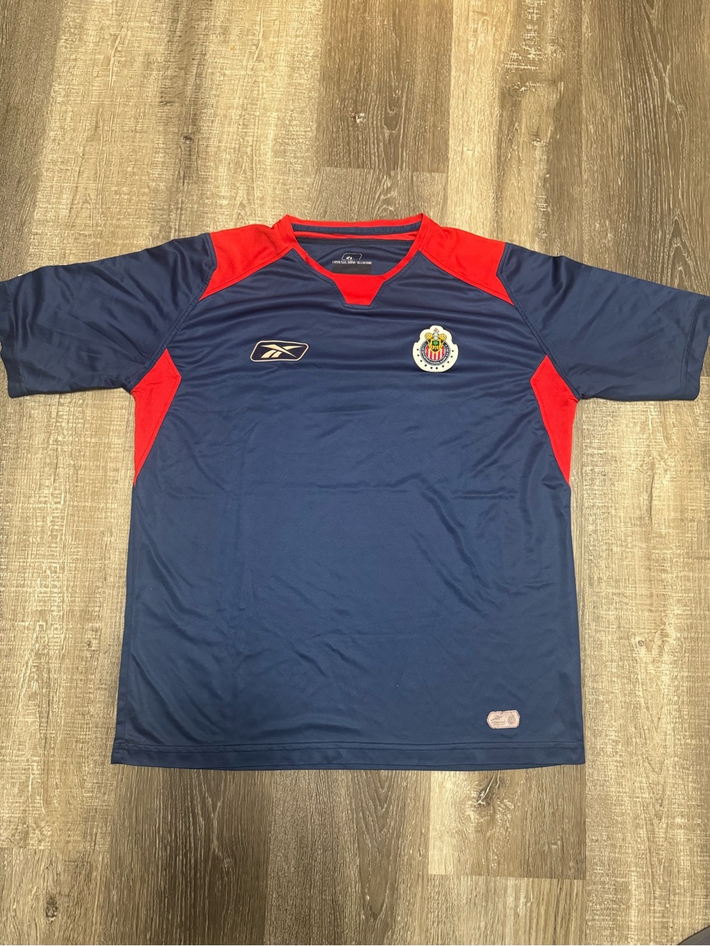Reebok Chivas Navy and Red Kids Athletic Jersey
